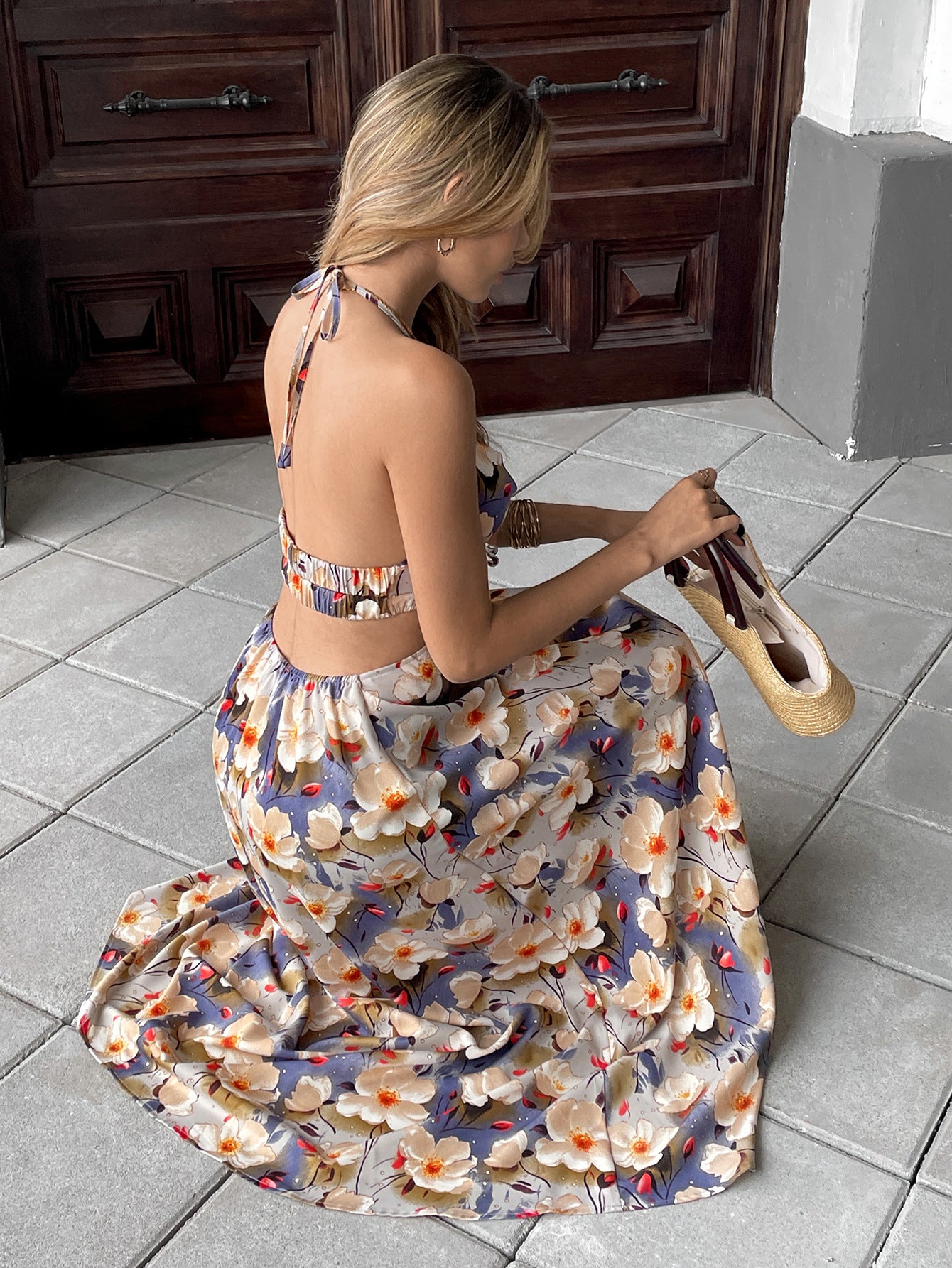 The Dahlia Halter Dress